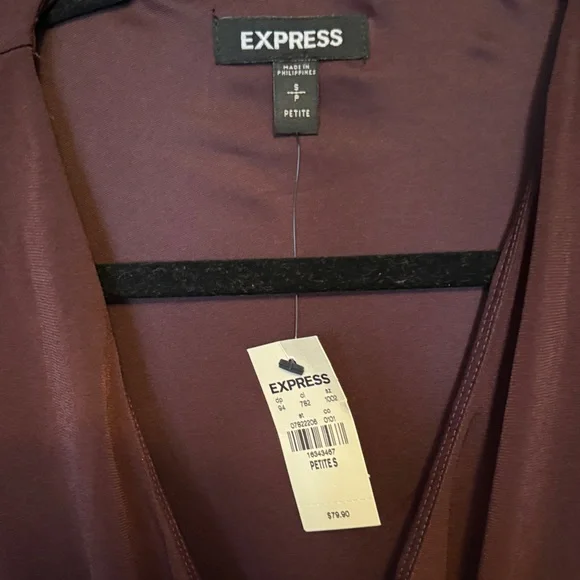 NWT Express Burgundy Jumpsuit - Picture 2 of 4